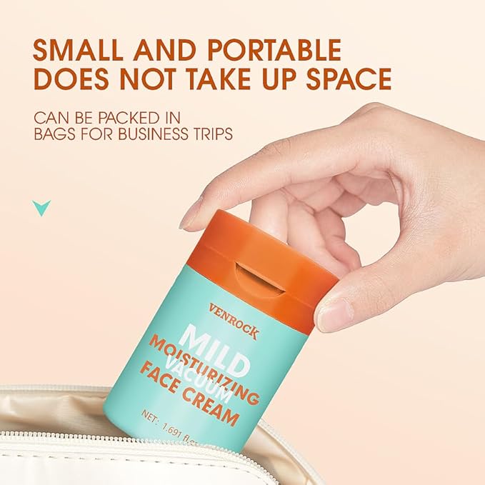 Venrock Mild Face Cream, Daily Facial Moisturizer for Sensitive Skin, Hydrating & Nourishing Skincare with Macadamia Oil+Probiotics+Hyaluronic Acid, Repair Barrier, 72 H Moisture Lock, 1.69 fl oz