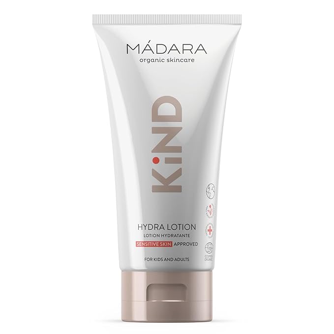Madara Organic Skincare | KIND Hydra Body Lotion – Organic Certified Replenishing Baby Lotion, Hydrates And Nourishes Sensitive Skin, Suitable For The Whole Family, Dermatologically Tested, 5.9oz