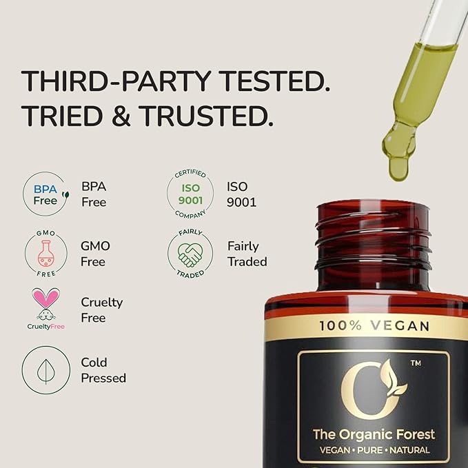 Pumpkin Seed Oil – Cold Pressed for Thicker Hair & Growth Support, Weak Dry Hair & Scalp Care, Beard & Skin Oil