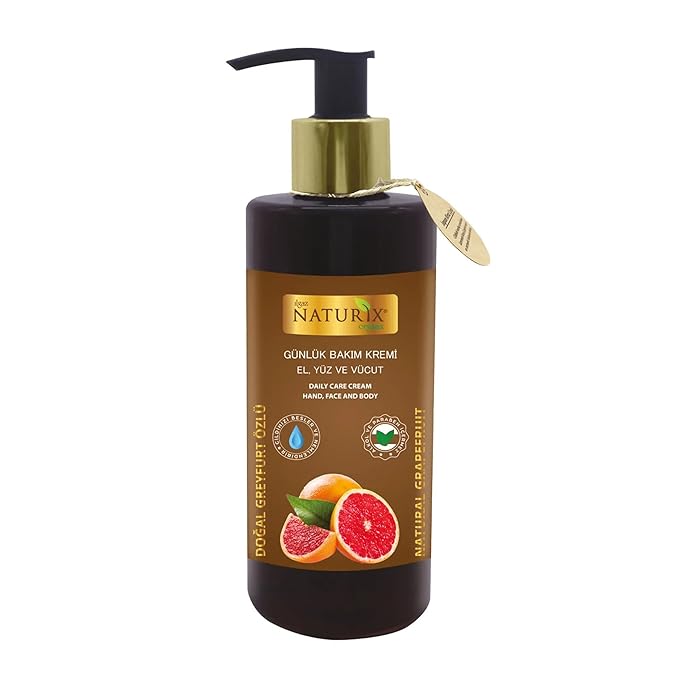 Hand Face and Body Grapefruit Vitamin Cream 8.45 Oz | Nourishing Care Normal to Dry Skin Lotion | Intensive Moisturizer Cream