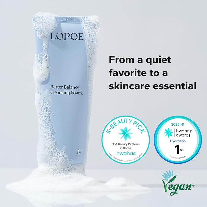 Better Balance Cleansing Foam - No.1 Hydrating Cleansing Foam in the 2025 Hwahae Awards, Korean Facial Wash for All Skin Types, Low pH Facial Cleanser for Sensitive Skin