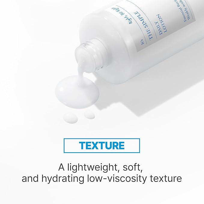 SCINIC The Simple Daily Lotion | Vegan Face Lotion for Sensitive and Irritated Skin | pH-Balanced Moisture Lotion with Madecassoside & Aloe Vera Leaf Juice | Korean Skin Care (4.9 fl.oz)