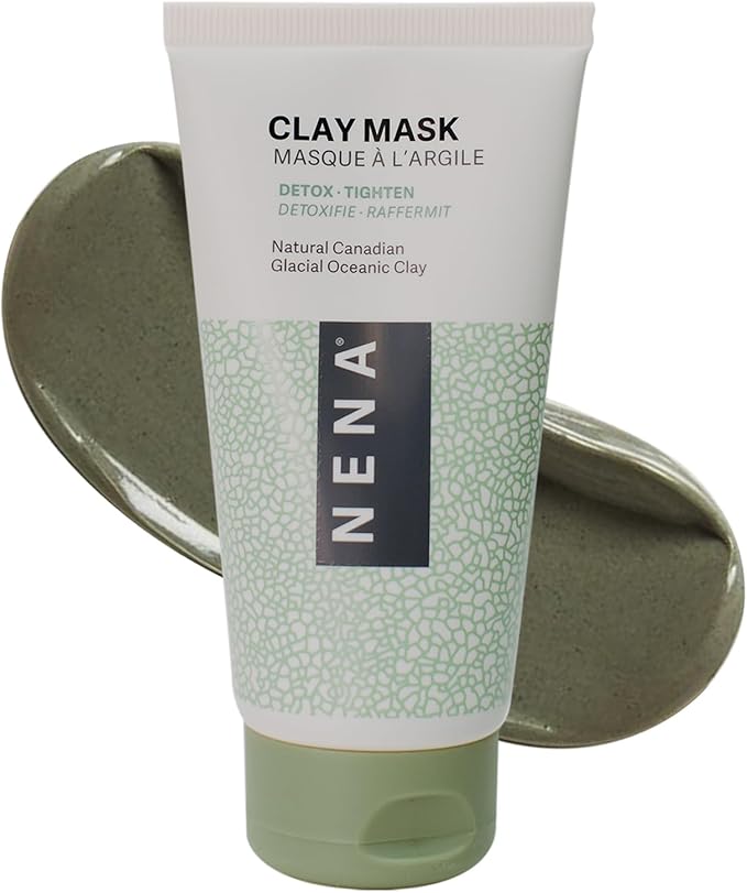 NENA Skincare Clay Mask - Clay Mask for Face - Purifies and Rejuvenates Skin with Mineral-Rich Formula - Refines Pores for Clearer Complexion - 4.2 oz