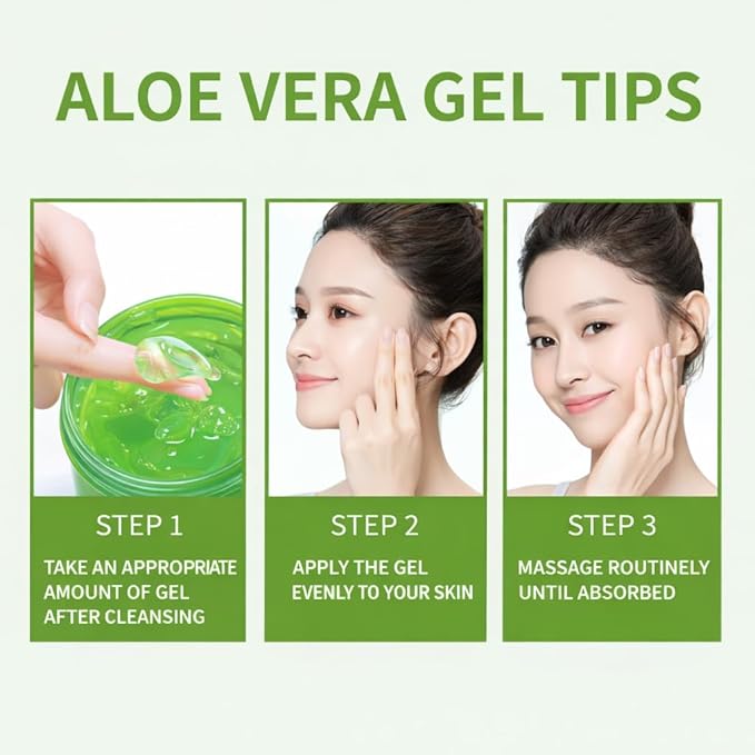 Organic Aloe Vera Gel – 99% Pure, Fresh-Harvested, Hydrating Gel for Face, Body, Hair, and Scalp, 10 oz