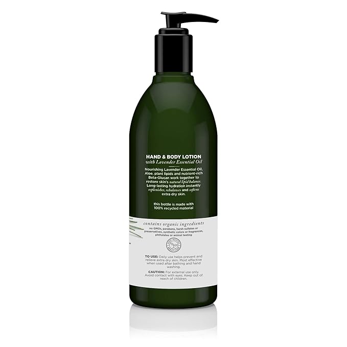 Avalon Organics Nourishing Lavender Hand & Body Lotion, 12 oz. (Pack of 2)