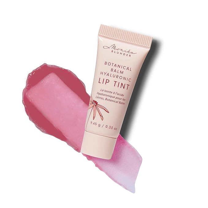 Monika Blunder Beauty - Botanical Balm Hyaluronic Lip Tint – Frühling Mauve – Moisturizing Vegan Lip Balm, Non-Toxic, Cruelty-Free, Clean Beauty with Natural Tint for Soft, Radiant Lips