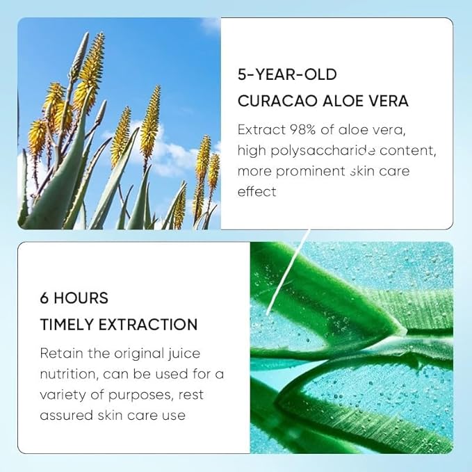 Sadoer 98% Aloe Vera Lip Balm - Hydrating, Moisturizing, Natural, Dry Skin, 0.09 Ounce