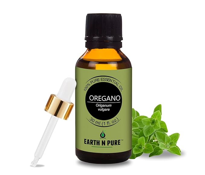 Earth N Pure Oregano Essential Oil Undiluted, Natural and Therapeutic Grade with Glass Dropper - 30 ML