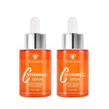 Peauamie Vitamin C Serum for Face Anti Aging with 2% Hyaluronic Acid and 1% Retinol Ferulic Acid,Moisturizer for Fine Lines and Wrinkles 1 Fl Oz x 2 Pack