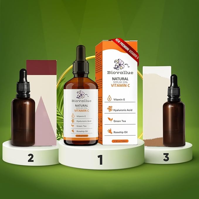 *COMPARISON WINNER* 2023 BIOVALLUE PREMIUM HYALURONIC SERUM 100ML + VITAMIN A + VITAMIN C + VITAMIN E - ALOE VERA - JOJOBA OIL + ROSE HIP OIL WITH ORGANIC INGREDIENTS.