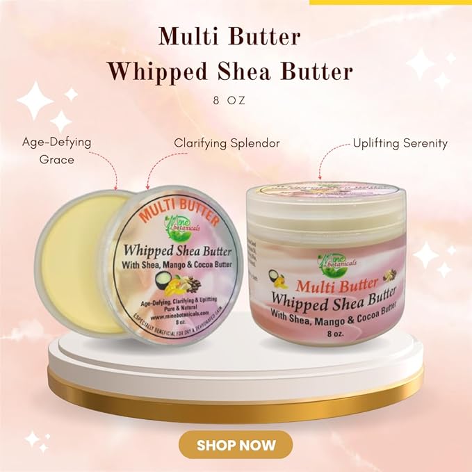 Mine Botanicals Multi-Butter Whipped with Shea Butter, Mango Butter & Cocoa Butter