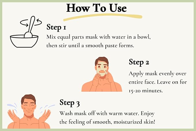 Moisturizing Face Mask For Dry Skin - Organic & Natural Skincare With Neem & Clay - Hydrates & Softens Skin - 100% Plant-Based, Cruelty-Free, Preservative-Free, & Eco-Friendly, 7 oz