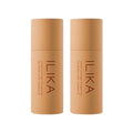 ILIKA 100% Natural Lip Balm - 2X Volume, Organic, Plastic-free, Vegan, Cruelty-Free, COSMOS Certified Organic, PETA Certified, Plant-Based, Biodegradable Tube, 2 Pack, Orange Tangerine - 0.3 Oz each
