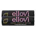 Ellovi Natural Lip Butter Lip Balm - Ginger Lemon - Pure Enough to Eat - Made With Just 6 Vegan Ingredients - 100% Natural & Organic Moisturizing Lip Care for All Day Hydration (2-Pack)
