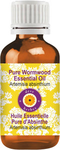 dève herbes Wormwood Essential Oil (Artemisia Absinthium) Pure | Non-Sticky | Non-Greasy | Lightweight | Men & Women | All Skin Types | Steam Distilled 15ml (0.5 oz)