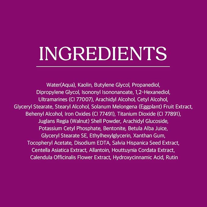 Papa Recipe Eggplant Clearing Mud Cream Mask – Bentonite & Kaolin Clay Face Mask, Deep Pore Purifying, Balancing & Hydrating Skin, Gentle Exfoliating Korean Mud Mask for Sensitive & Acne-Prone Skin