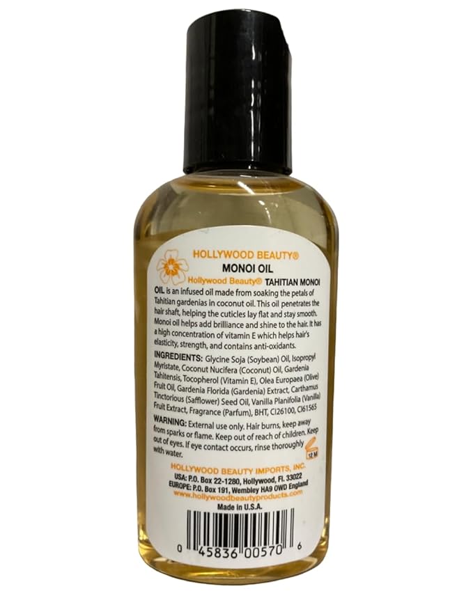 Hollywood Oil, Monoi, 2 Ounce