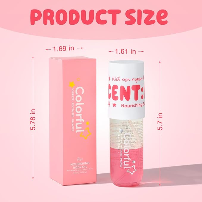 Nourishing Skin Essence Oil, Half Botanical Extracts, Locks Moisture, Smooths Dryness, Half Plant Essence Water, Deep Hydration, Firms Skin. Classic Rose Scent.