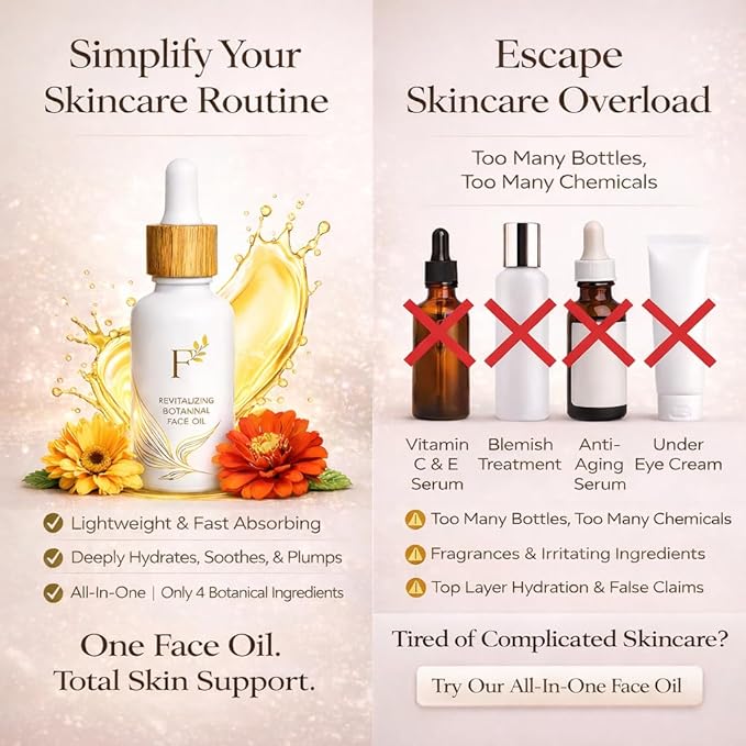 100% Organic Tsubaki Face Oil & Under-Eye Serum. Jojoba, Calendula, & Rice Bran - Hydrating & Brightening for Glowing Skin, Dark Spots & Even Skin Tone, Moisturizing Anti Aging Serum by Finally