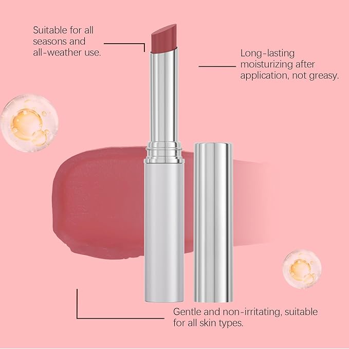 Honest Tinted Lip Balm - Moisturizing Long Lasting Lipstick, Hydrating Natural Lip Gloss with Nourishing Ingredients, Repairing Lip Care for Dry Lips, Dark Pink (0.07oz)