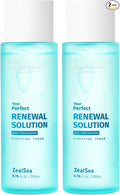 ZealSea 2% Salicylic Acid Toner for Face with 2% Niacinamide - BHA Liquid Exfoliant for Blackheads and Enlarged Pores, Exfoliate for Face to Soothe Breakouts, Exfoliating Toner, 6.76 Fl Oz, Pack of 2