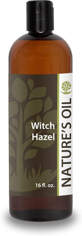 Nature's Oil Witch Hazel, 100% Natural, Fragrance Free (16 oz) 14% Alcohol
