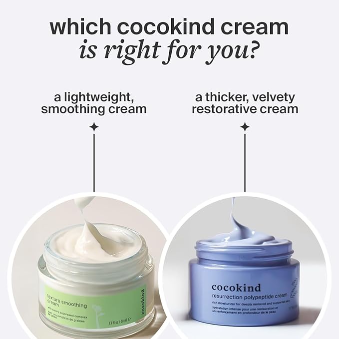 Cocokind Resurrection Polypeptide Cream, Hydrating Face Moisturizer with Peptides and Squalane, Anti Aging Skin Barrier Repair Cream for Dry Skin (1.7 Fl Oz, 3 Pack)