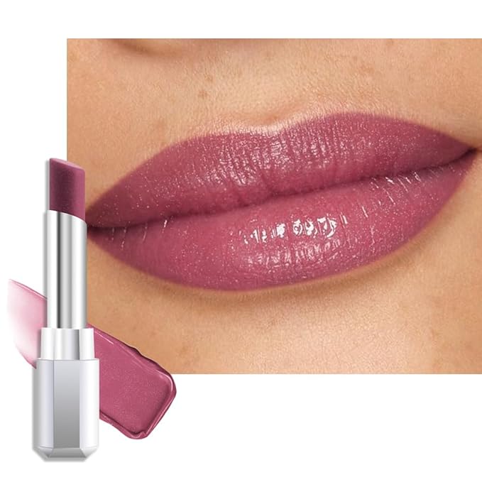 evpct Mauve Honey Lipstick Tinted Lip Balm, Moisturizing Tinted Lip Oil Stick Lipstick for Older Women, Sheer Lightweight Hydrating Nourishing Shine Tinted Lip Balm Color Gloss Tint Stain, 07 Mauve