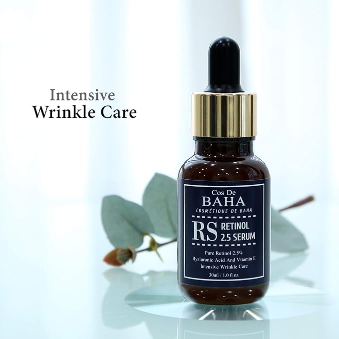 Retinol 2.5% Solution Facial Serum with Vitamin E - Facial, Age Spot Remover, High Strength Solution for Face without a Prescription, 1 Fl Oz (30ml)