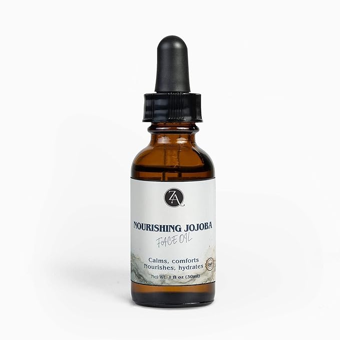 ZANVA Nourishing Jojoba Face Oil, Hydrating Facial Oil with Squalane and Magnolia Bark Extract, 1 fl oz (30ml)