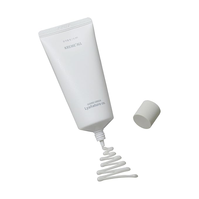 KREME' ALL – Korean Organic Face Cream & Lotion, All-in-One Moisturizer for Dry Skin, Deep Hydration, Nourishing & Soothing Care, Non-Toxic Skincare (2.82 fl oz / 80g)