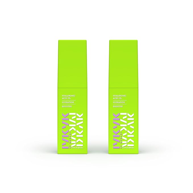 IYKYK by Makari Hyaluronic Acid 2% Hydrating Face Serum 2 Pack | Moisture Booster with Vitamin B5, Aloe & Kelp | Plumping, Hydrating Vegan Facial Serum | Fragrance-Free