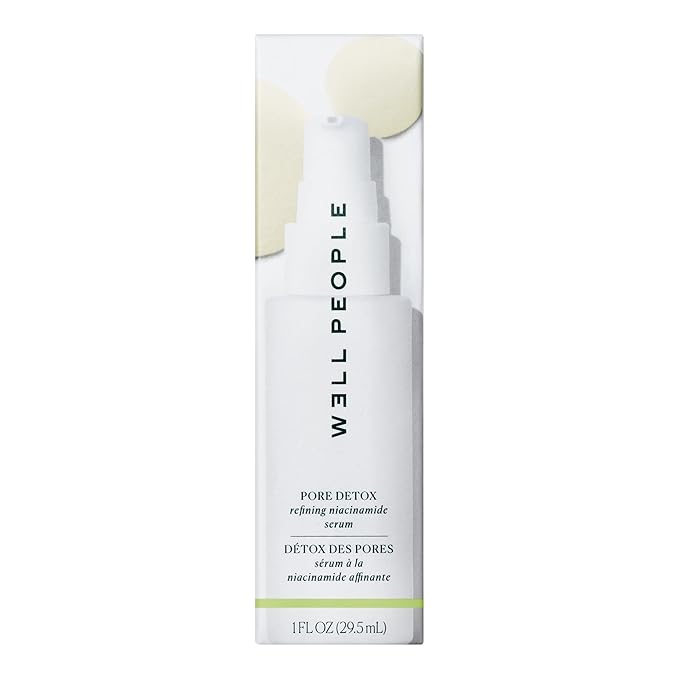 Well People Pore Detox Niacinamide Refining Serum, Purifying Face Serum For Smoothing & Refining Pores, Evens Out Skin Tone, Vegan & Cruelty-free (Pack of 2)