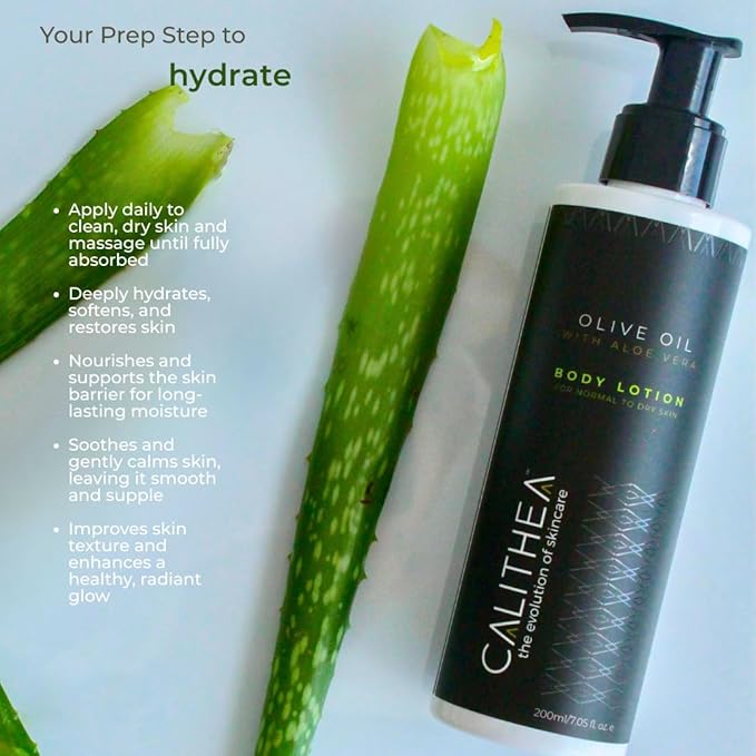 Calithea Aloe Vera Body Lotion with Olive Oil - Hydrating & Moisturizing For All Skin Types