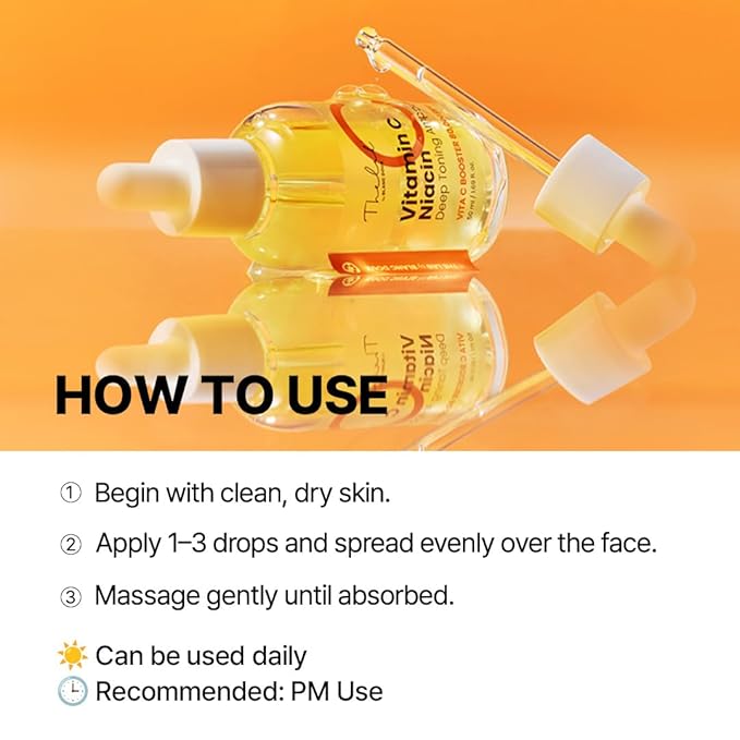 THE LAB by BLANC DOUX Vitamin C Skin Care Serum with Niacin - Lightweight Brightening & Toning Vitamin C Serum for Face - Korean Skin Care Serum - Vitamin Serum - Skin Serum