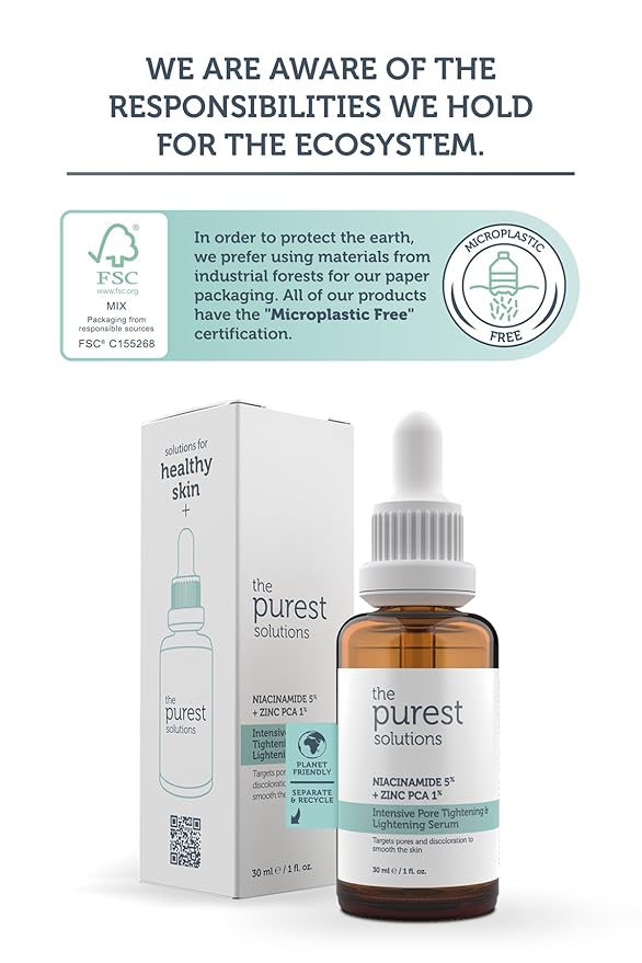 The Purest Solutions The Purest Solution Intensive Serum with Hyaluronic Acid, Salicylic Acid, Retinol Serum for Face - Vegan, Safe & Effective Pore Tightening Restoring, Niacinamide, Environmentally