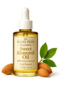 TMPE 100% Pure, Organic Sweet Almond Oil. Cold Pressed Natural Moisturizing Oil for Hair, Skin & Body - 1 Fl Oz
