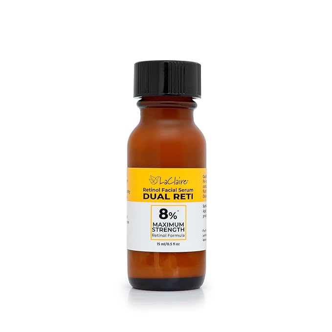 Fresh Look, Same Ingredients 8% Complex Retinol Facial Serum – Anti-Aging, Brightening Neck & Facial Serum, Helps Nourish Skin with Lactic Acid, Vitamin A, & Retinyl Palmitate – 15 ml