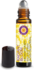 déve herbes Radiant Bloom - Aromatherapy Essential Oil Blend of Lemon, Basil, Clove, Myrrh, Frankincense & Spearmint Essential Oils 10ml (Roll-On)