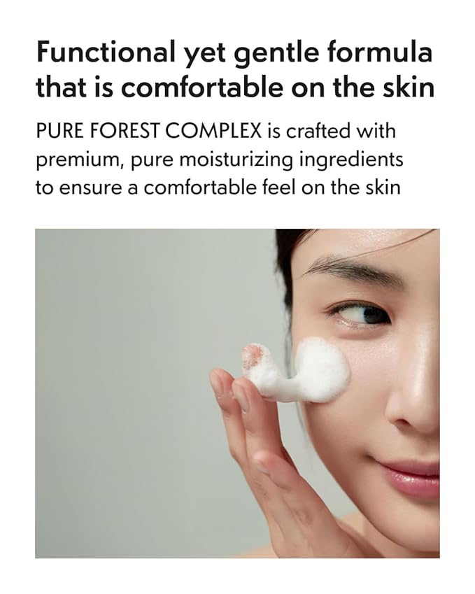 FOREST Phyton Hydra Cica Foam Cleanser 6.76 fl. oz. | Moisturizing | Low-pH | Hydrating Cleansing Wash for Sensitive Skin | Korean Skin Care | Deep Cleansing