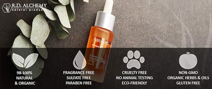 RD Alchemy - 100% Natural & Organic Renewing Polisher Face Scrub for Brightened Skin Complexion. Brightening Facial Scrub Gently Exfoliates using Jojoba Beads, AHAs, Rice Bran, & more