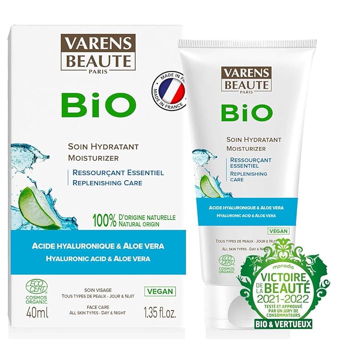 VARENS BEAUTE Moisturizer- 100% Vegan - Cruelty Free - All Skin Types - 1.35 Fl Oz