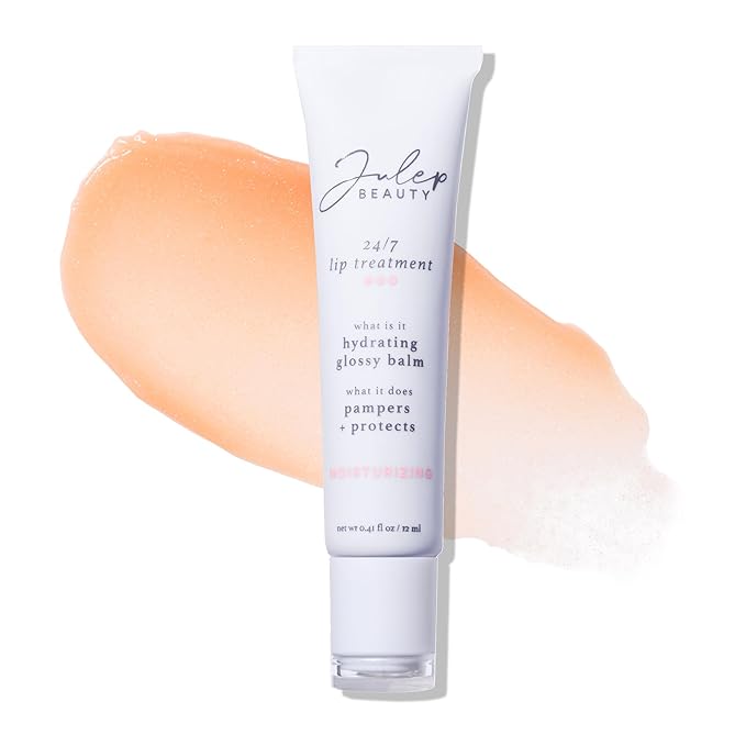 Julep 24/7 Lip Treatment – Hydrating & Glossy Lip Balm and Lip Sleeping Mask with Shea Butter – Moisturize, Protect & Soothe – Vegan & Cruelty-Free - Gotta Glow (Sheer Orange)