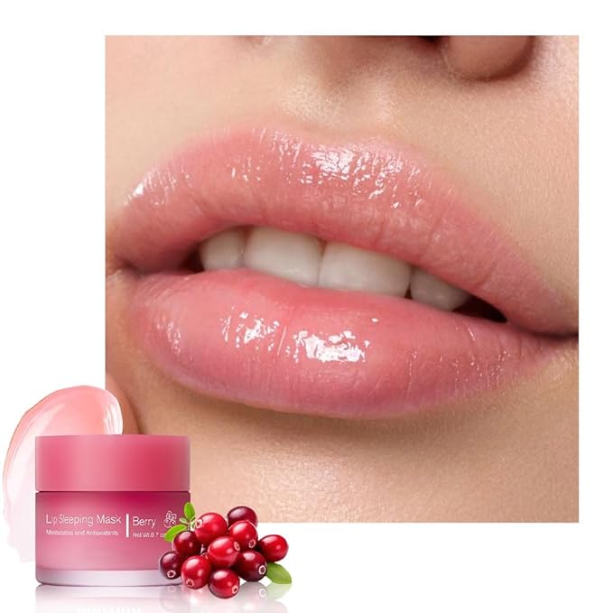 FeiCuiYun Lip Sleeping Mask, Moisturization and Antioxidants, Nourish, Hydrate, Flaky, Dry Lips (02#Jam fruit, 1Pcs)