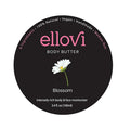 Ellovi All-Natural Body Butter - Blossom - Pure Enough to Eat - Made With Just 6 Vegan Ingredients - Ultra-Rich 100% Plant-Based Hydrating Moisturizer For Naturally Healthy Skin (3.4 fl. oz/100ml)