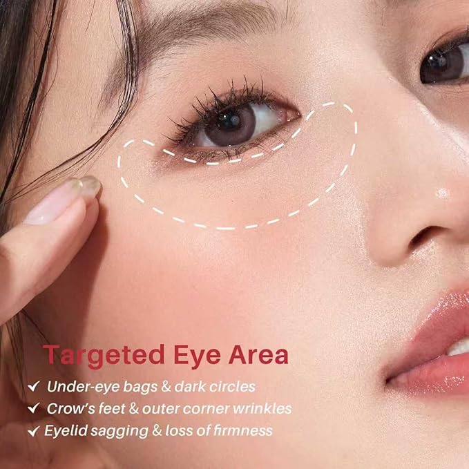 SPODARE Caffeine & Retinol Eye Serum for Dark Circles, Puffiness and Wrinkles, Under Eye Cream with Hyaluronic Acid, Niacinamide & Peptides, Roller Serum with 360°Massage Ball - 0.5 fl. oz
