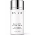 LuxeJoie Luminous Peptide Facial Serum, Hydrating Face Serum with Peptides + Hyaluronic Acid, Lightweight Non Sticky, Smooths the Look of Fine Lines, For All Skin Types, 1 oz