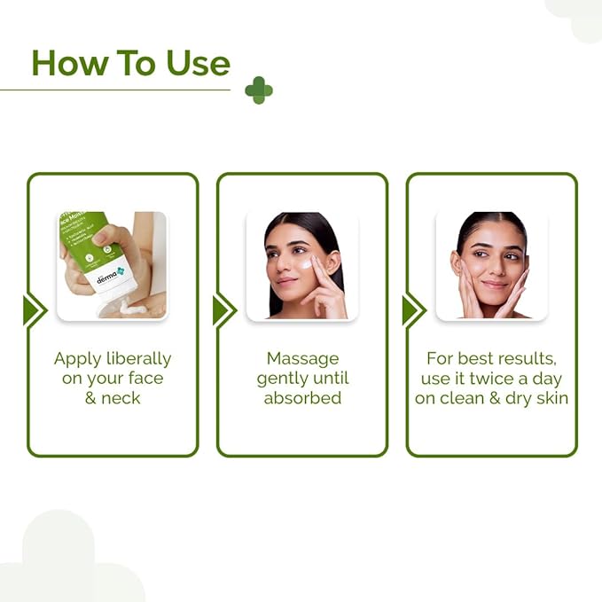 The Derma Co Oil-Free Daily Face Moisturizer | with Hyaluronic Acid & Ceramides | Gives Non-Greasy & Hydrated Skin & Helps Strengthens Skin Barrier | 3.53 Oz/100g