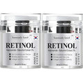 Retinol Moisturizer Cream 50 ml - Pack of 2 - Face, Eye, Forehead, Crow's Feet, Décolleté & Neck Cream - Fights Sagging Appearance, Puffiness, Wrinkles and Dark Circles - Korean Skincare