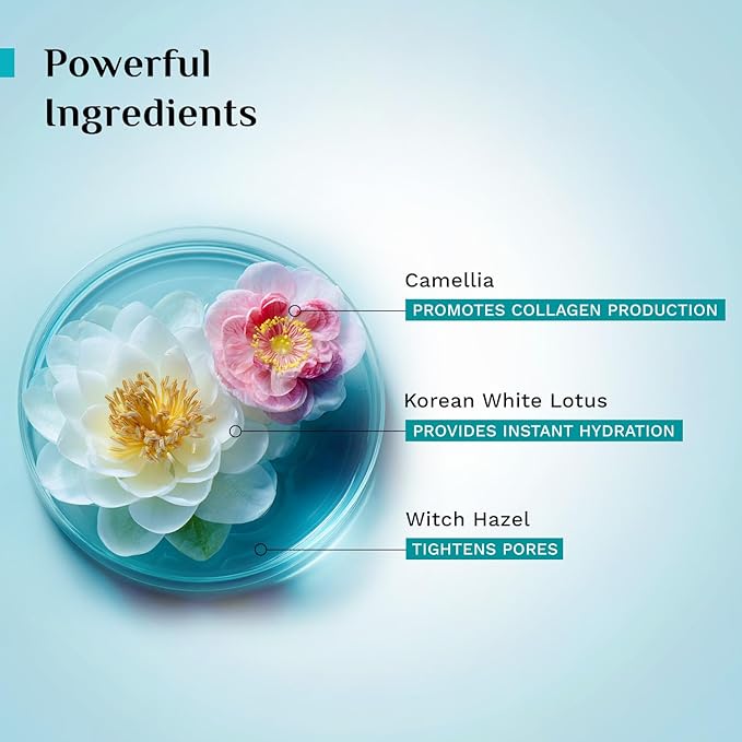 Pilgrim White Lotus Face Mist & Toner | Hydrating & Revitalizing Skin with Witch Hazel & Camellia | Refreshes, Soothes & Restores | All Skin Types | 3.38 Fl Oz (100ml)